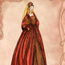 Tudor Renaissance Costume Inspired Painting