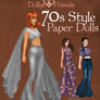 Dollys and Friends 70s Style Fashion Paper Dolls