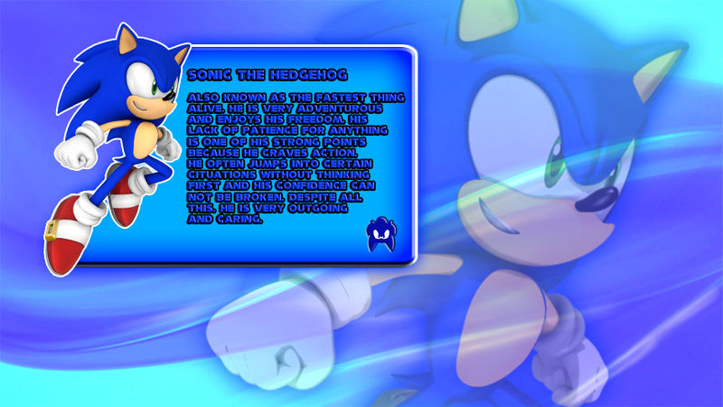 Sonic The Hedgehog Character Bio