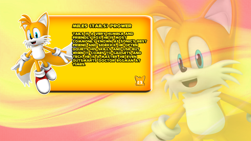 Tails Bio Miles (Tails) Prower Character Bio by CosmicBlaster97 on DeviantArt