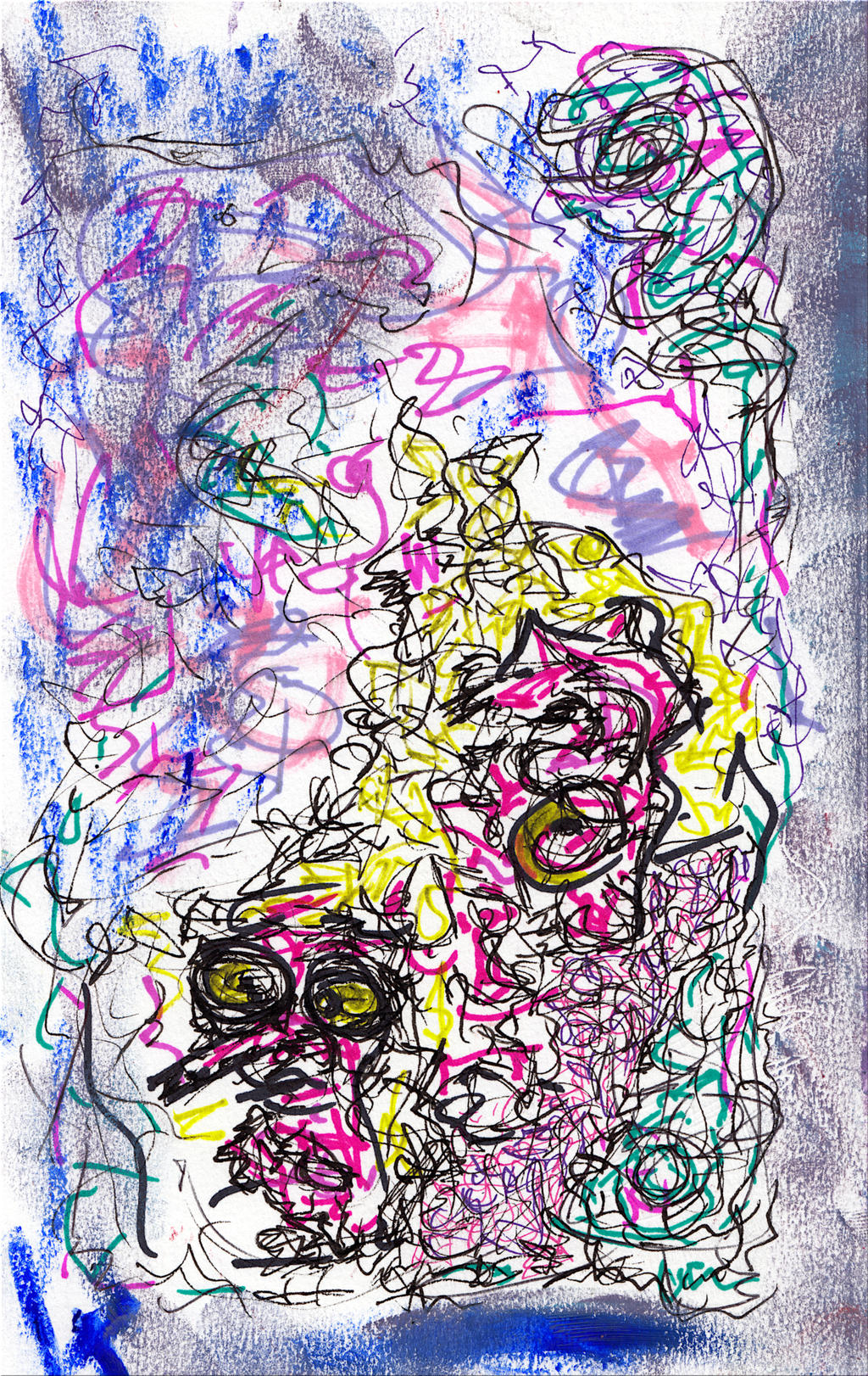 fzzy - mixed media abstract