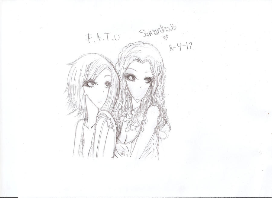 T.a.T.u anime drawing for a friend by YoshiBunnyKawaii on DeviantArt