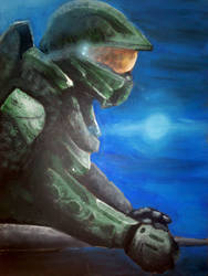 Master Chief - Acrylic Night