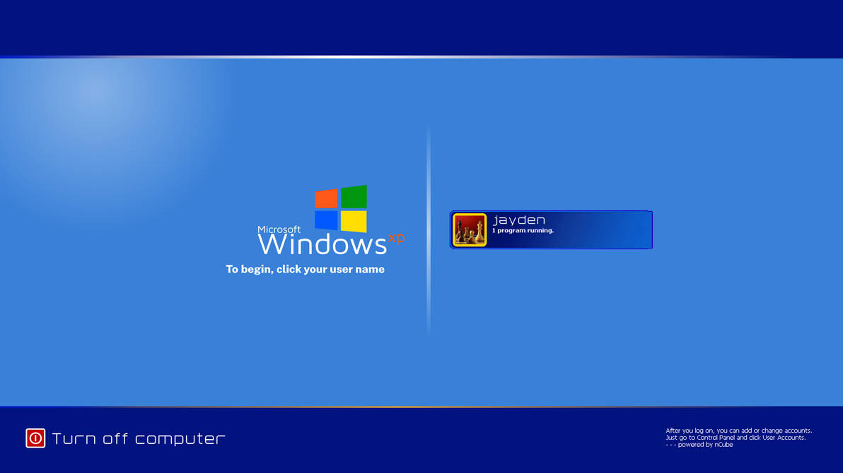Windows XP Logon Screen (Concept) by BlackExplain333 on DeviantArt