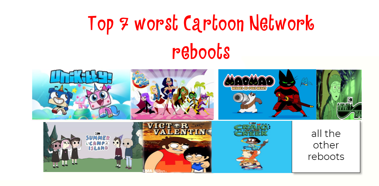 Top 7 worst Cartoon Network reboots by BlackExplain333 on DeviantArt Top 7 worst Cartoon Network reboots by BlackExplain333 on DeviantArt