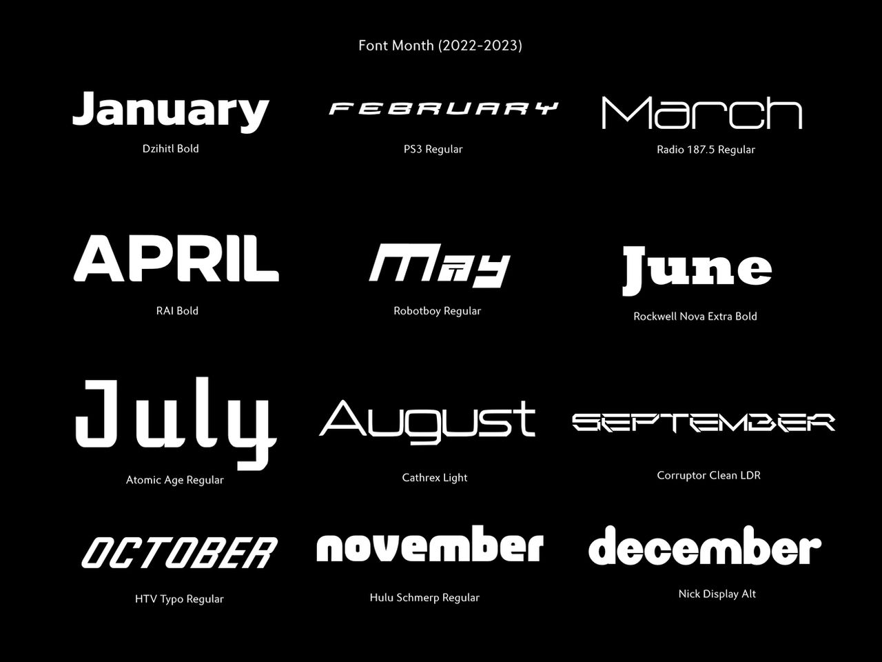 Font Month Deviantart Font Month (2022-2023) FIXED by BlackExplain333 on DeviantArt