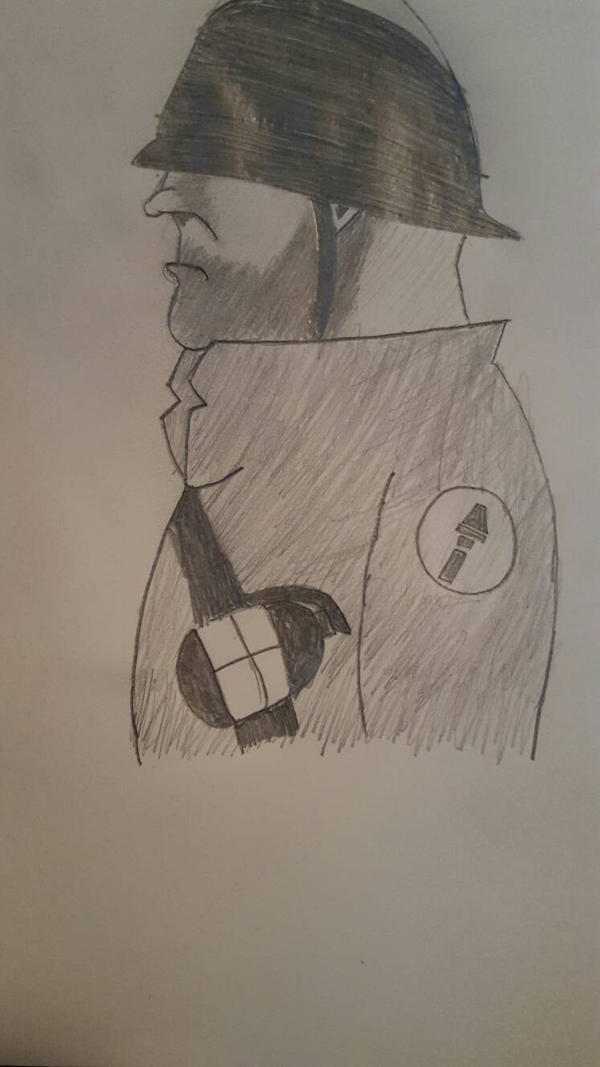 Soldier TF2 Drawing by CannibalComrade on DeviantArt