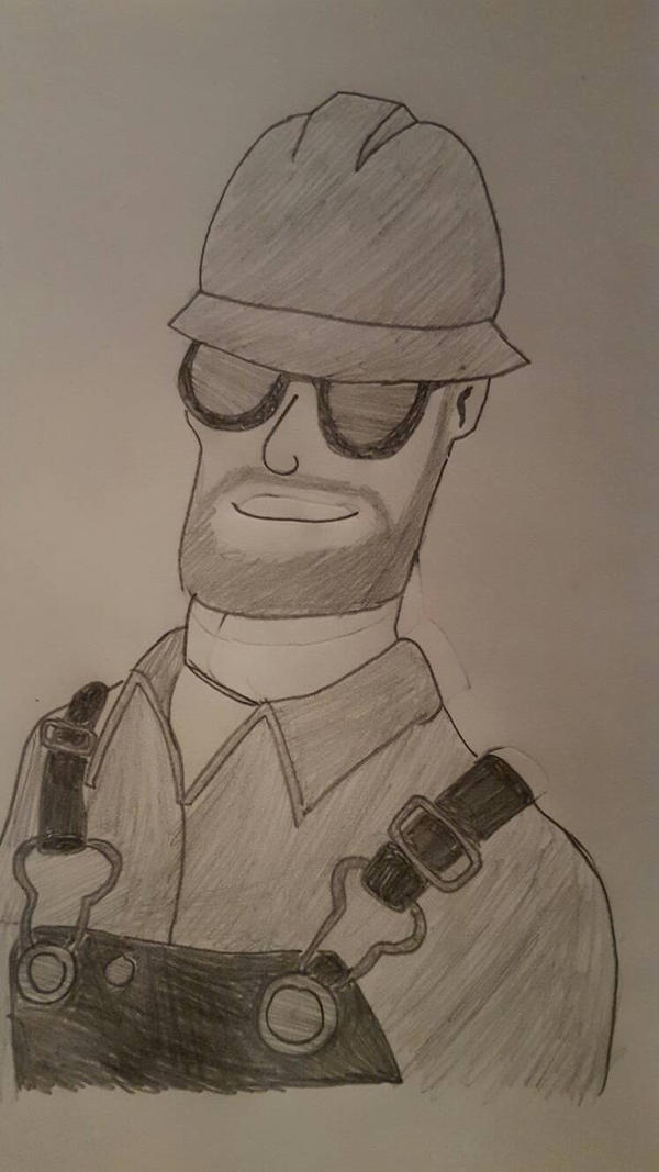 Tf2 Engineer Scetch Engineer TF2 Drawing by CannibalComrade on DeviantArt