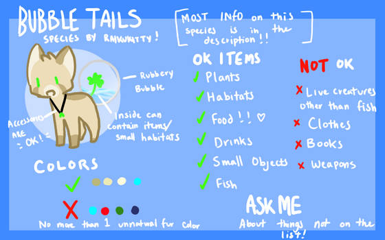 UNOFFICIAL Bubble Tails Species Reff