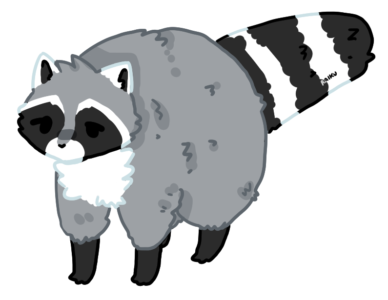 fat raccoon fursona by raikufu on DeviantArt