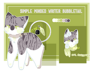 Simple-minded Writer Bubbletail by raikufu