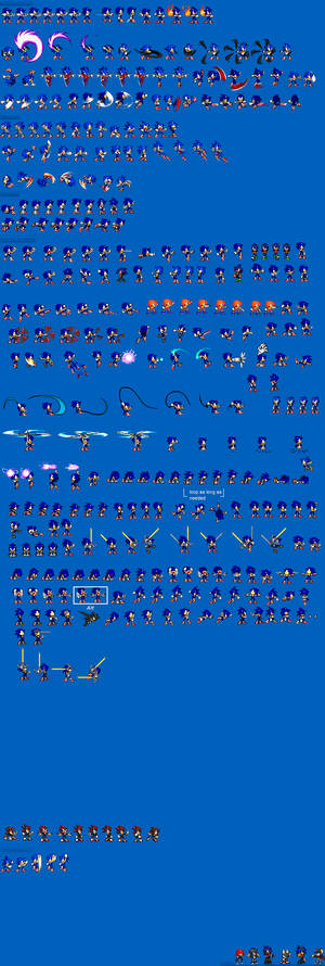 Sonic Sprite sheet project update
