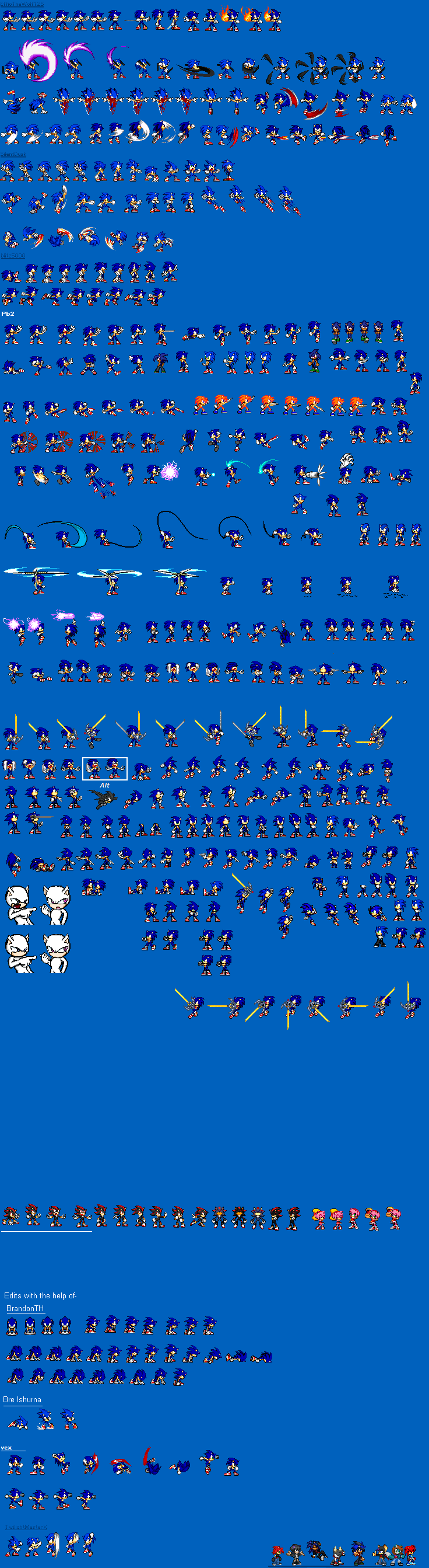 Custom Sonic Sprites Sheet - Sonic 1 Styled by AsuharaMoon on DeviantArt