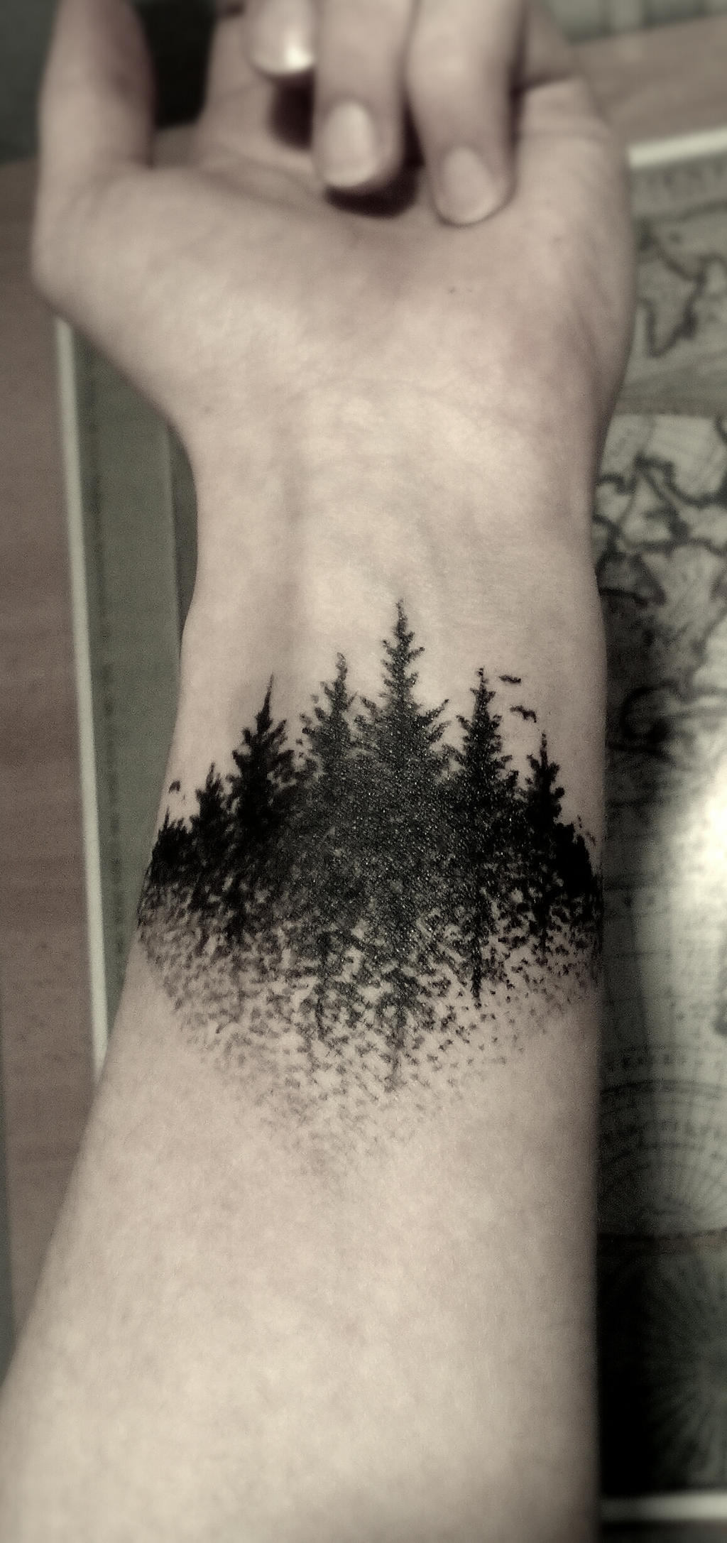 Forest Tattoo By Enacl On DeviantArt