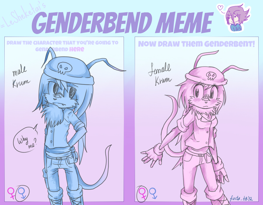 -Genderbend meme: Krum-