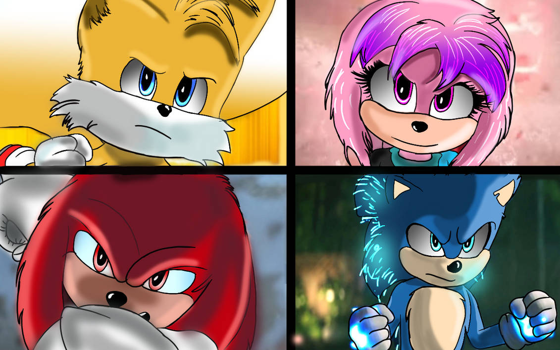 Sonic Movie Gang (Adding Julie-Su) by ShineTheEchidna07 on DeviantArt