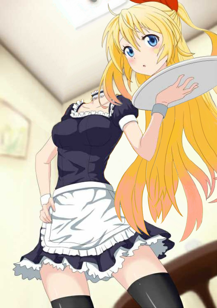 Chitoge's head serving