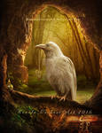 White Raven by ThelemaDreamsArt