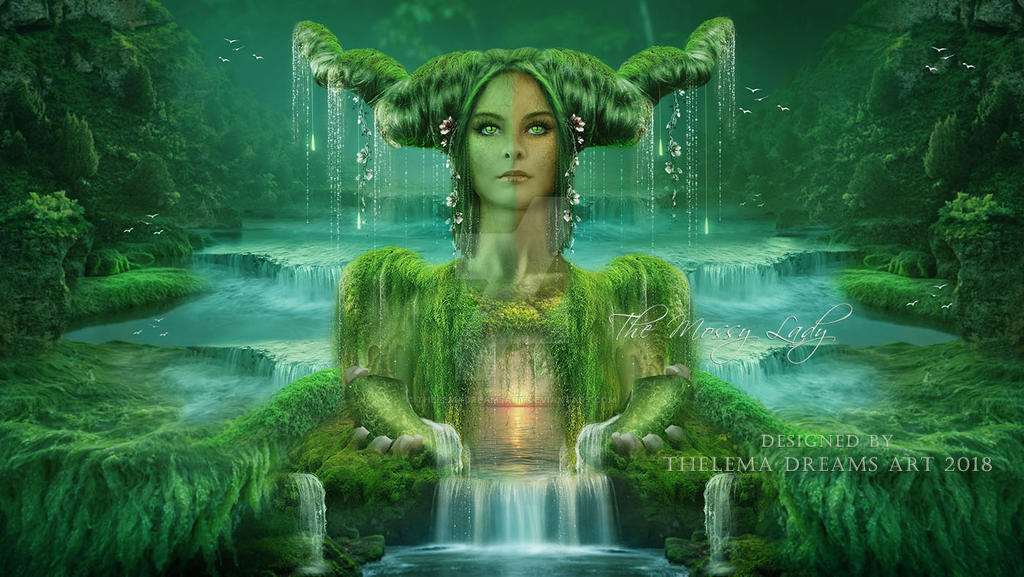 The Mossy Lady by ThelemaDreamsArt