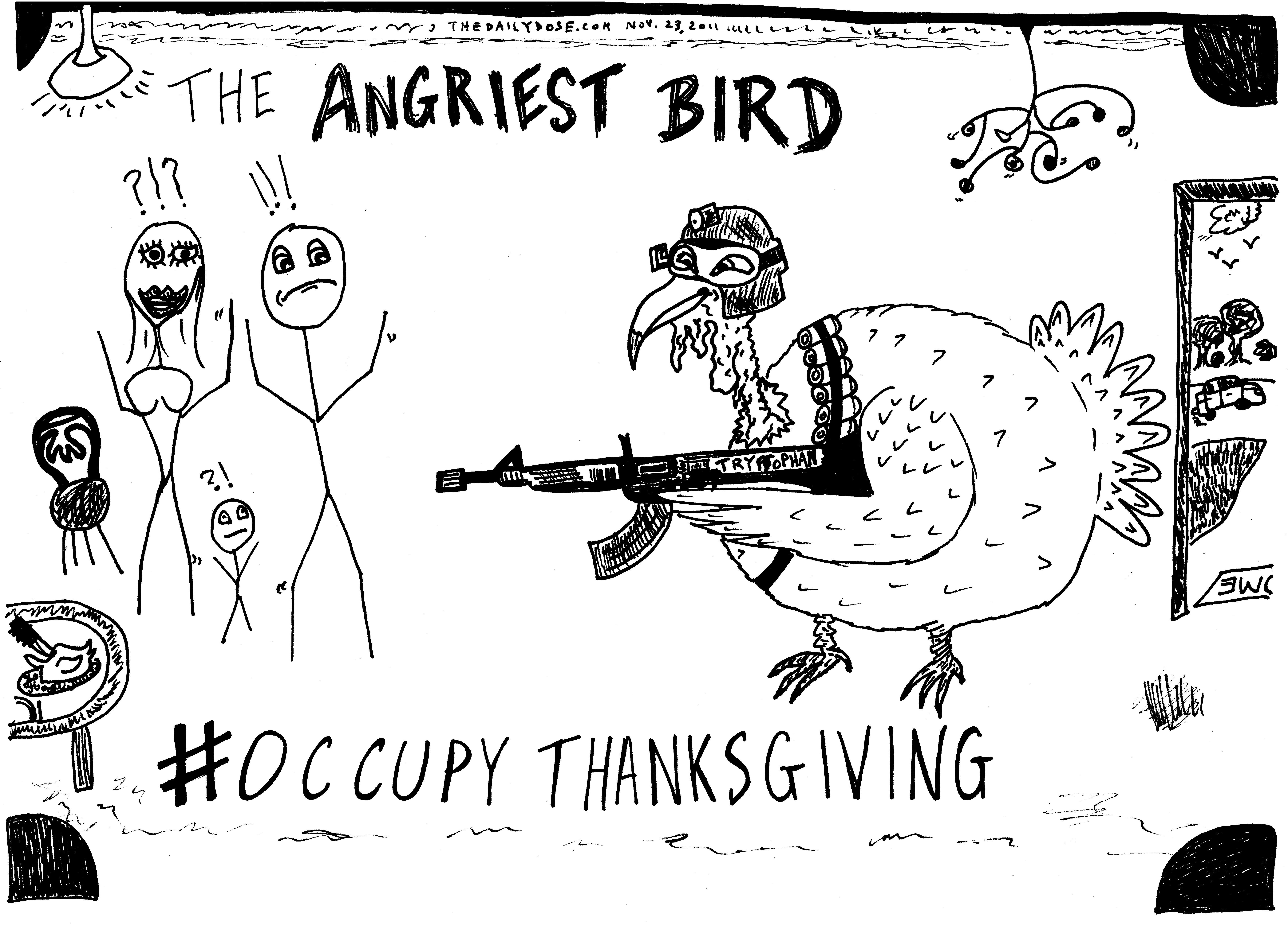 Occupy Thanksgiving cartoon