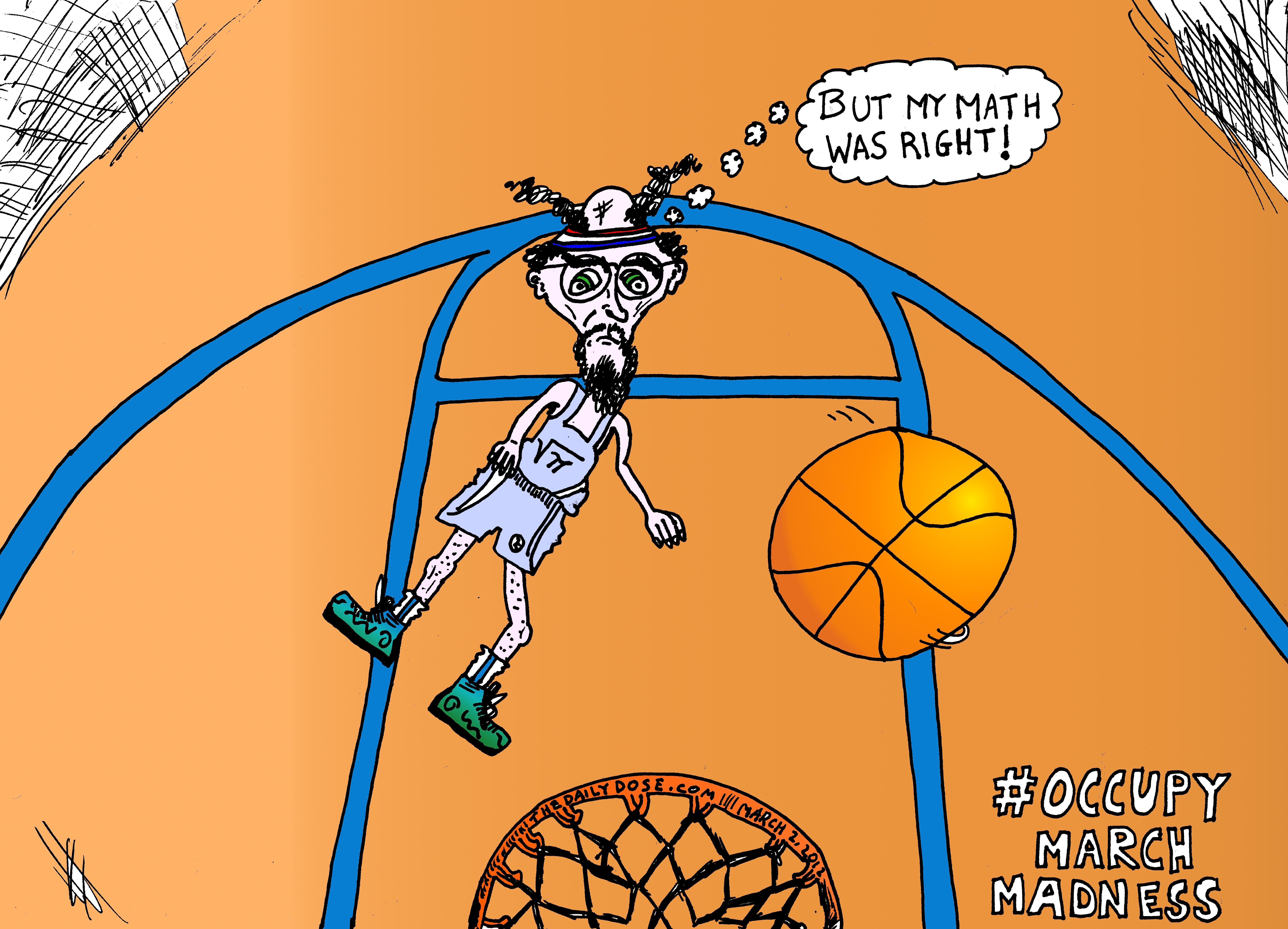 Occupy March Madness Cartoon