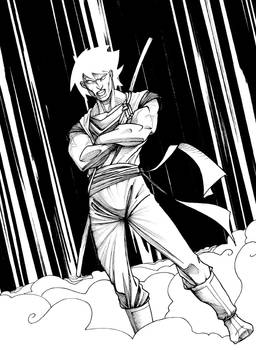 Re-Imagigne 001 Goku - BW