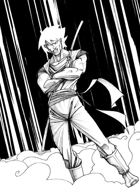 Re-Imagigne 001 Goku - BW