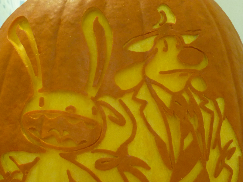 Sam and Max Pumpkin Detail