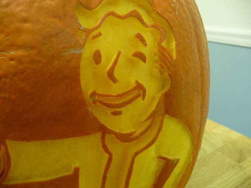 Vault Boy Pumpkin Detail