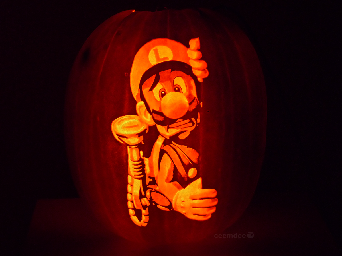 Luigi's Mansion Pumpkin by ceemdee on DeviantArt