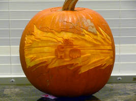 Among Us Pumpkin 2