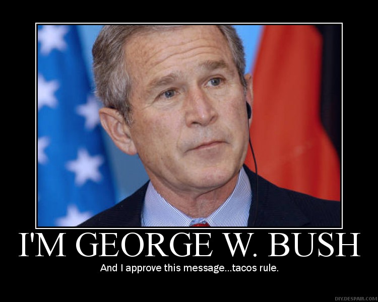 george w. bush has a message