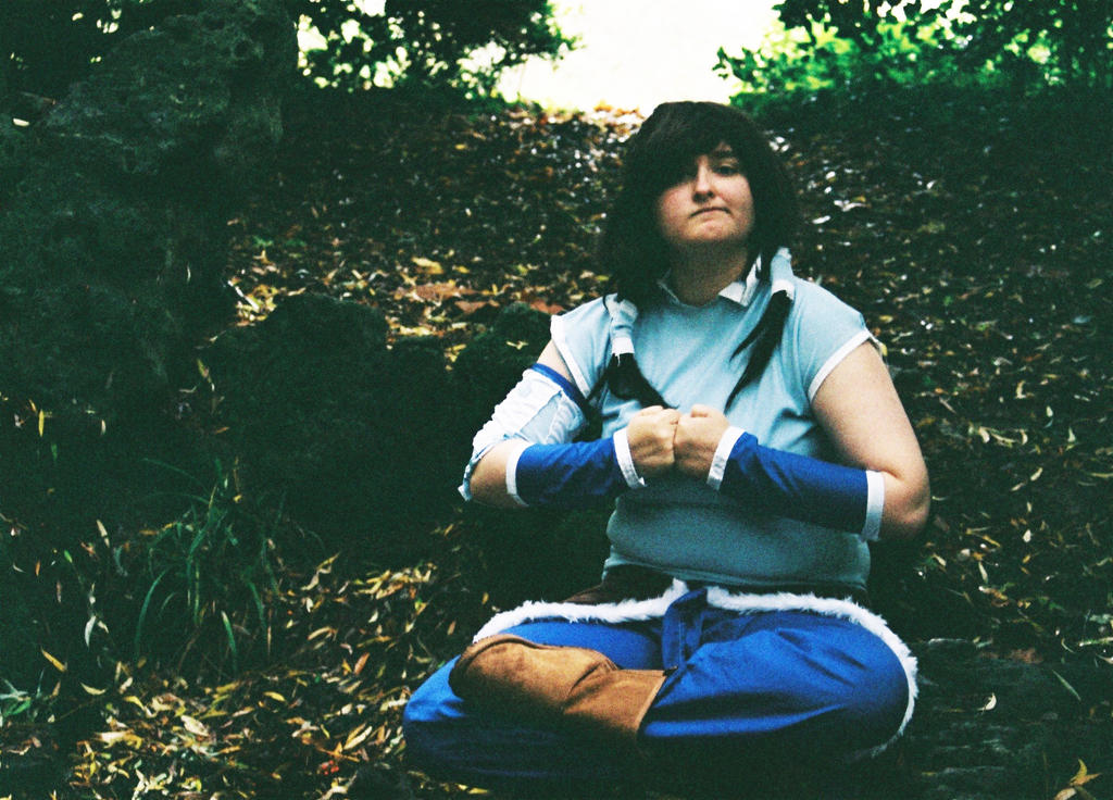 Korra Cosplay - trying to meditate