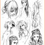 hair style sketches