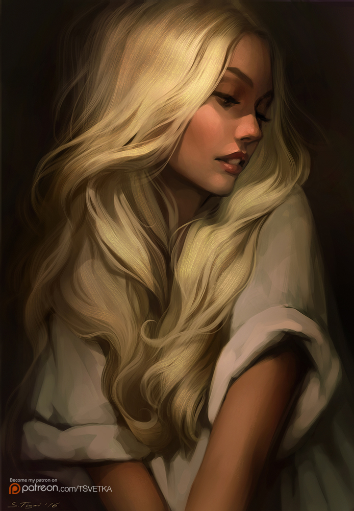 Golden hair by Tsvetka on DeviantArt