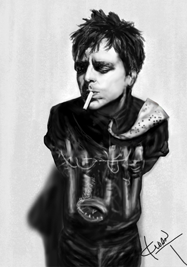 photoshop drawin of Billie Joe