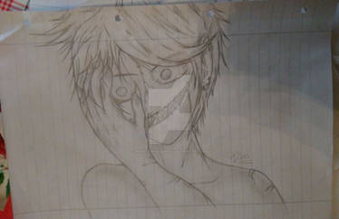 Random Drawing/OC: Going Insane (Not Finished)