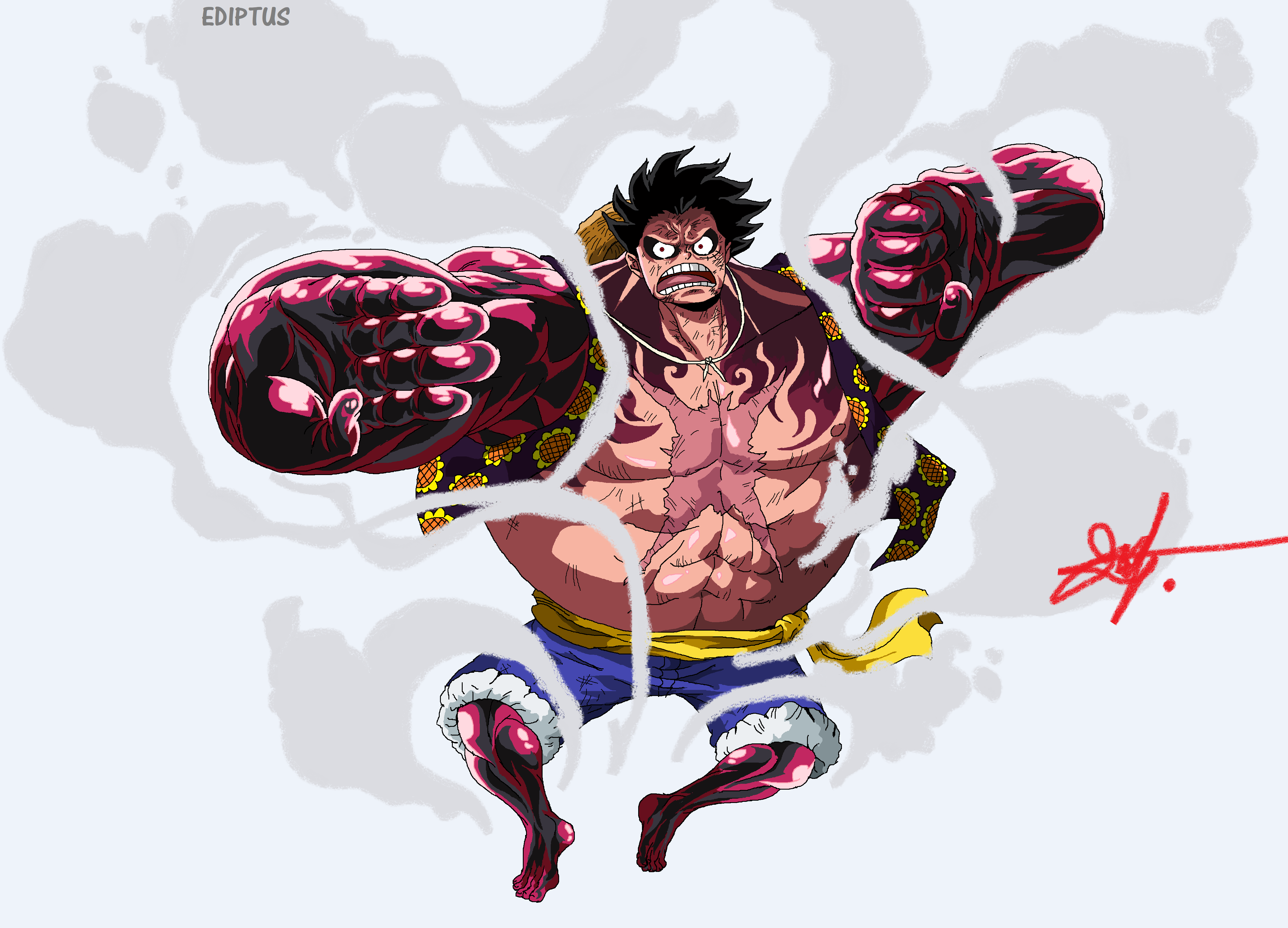 1 Monkey D Luffy Gear Fourth By Ediptus On Deviantart 1 Monkey D Luffy Gear Fourth By Ediptus On Deviantart