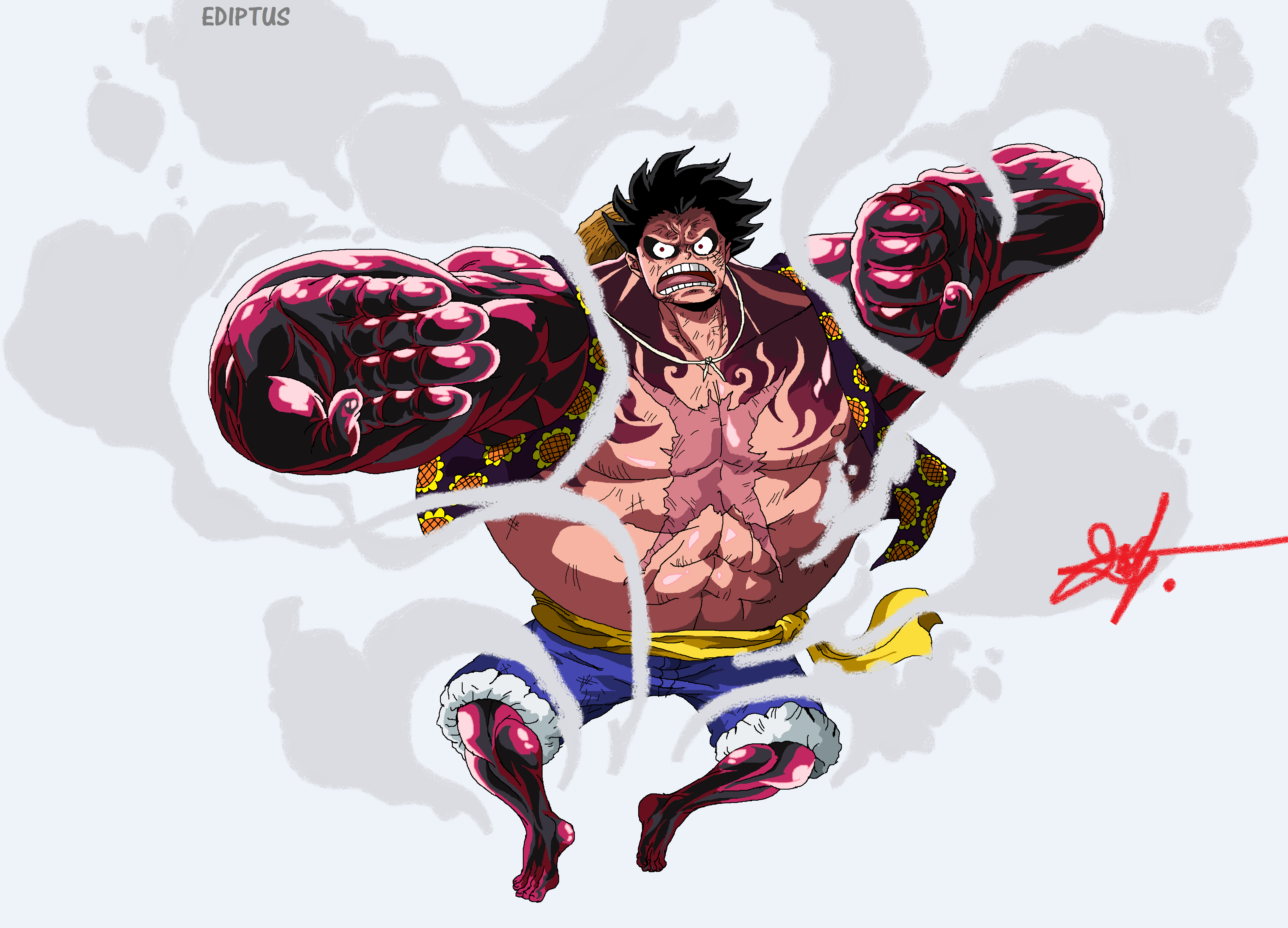 Monkey d luffy gear 4