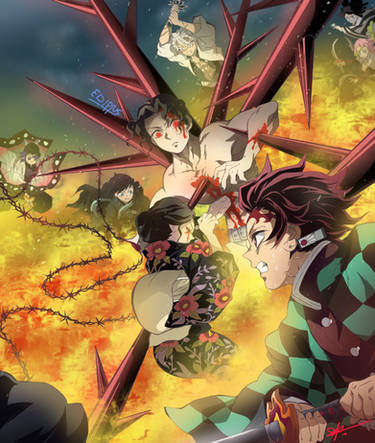 Anime Demon Slayer Infinity Castle Arc Kokushibo Muzan Kibutsuji Nakime  Twelve Kizuki Upper Rank King Biwa Charming Villain Epic Fan Art Canvas Art  Poster and Wall Art Picture Print Modern Family bedr 