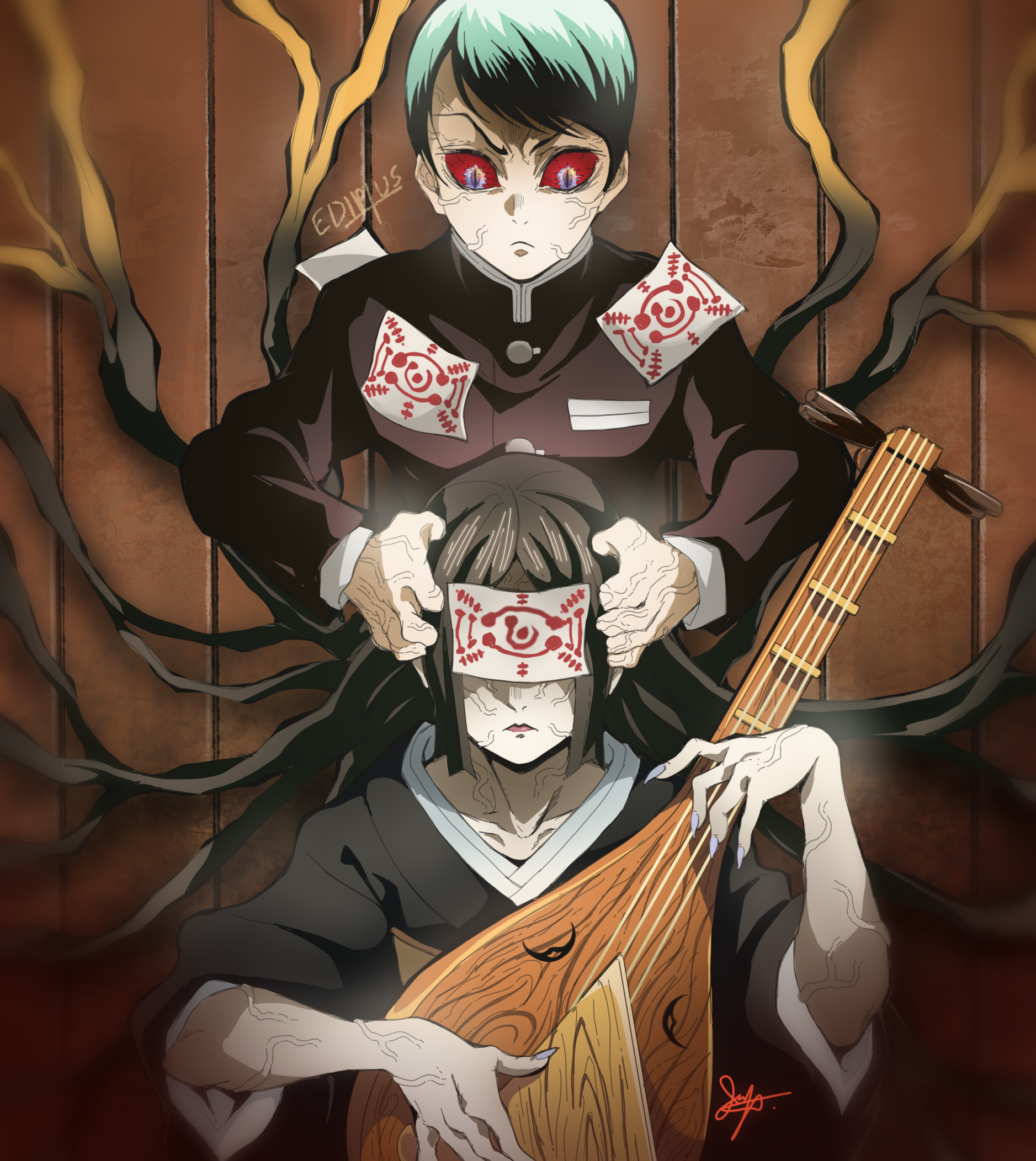 Yushiro And Nakime Kimetsu No Yaiba 1 By Ediptus On Deviantart Yushiro And Nakime Kimetsu No Yaiba 1 By Ediptus On Deviantart