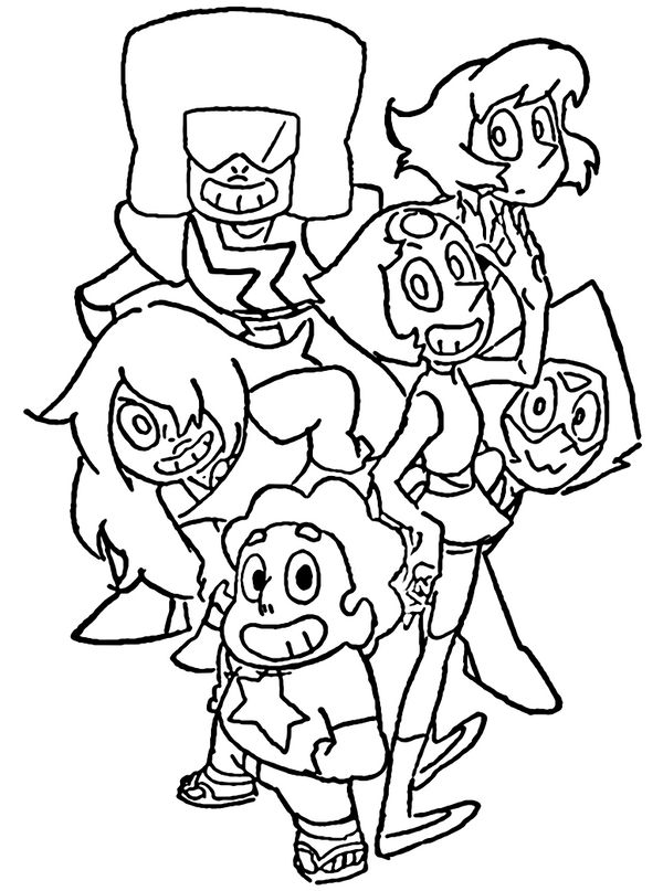 Steven Universe Coloring Page by Porigoshi by sanorace on DeviantArt