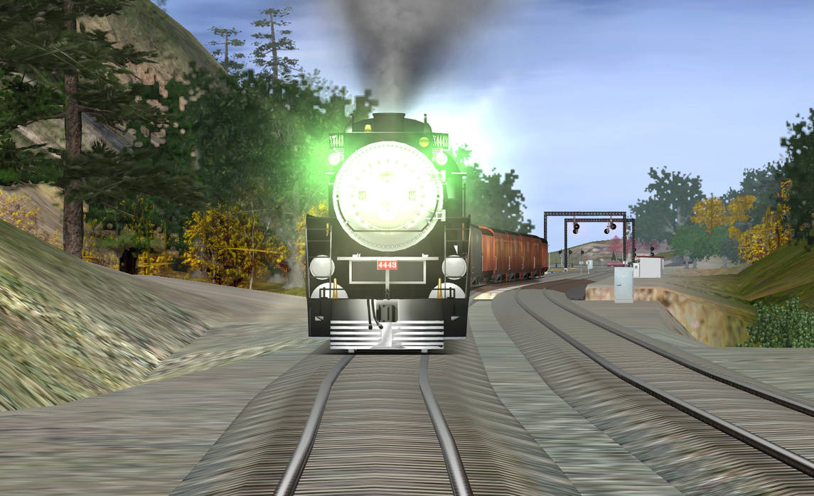 Deviantart Sp Train SP 4443 Approaching by KaneTakerfan701 on DeviantArt