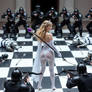 Battle Chess White Queen Outnumbered