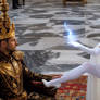 White Queen Check Mate - Lightning Bolt