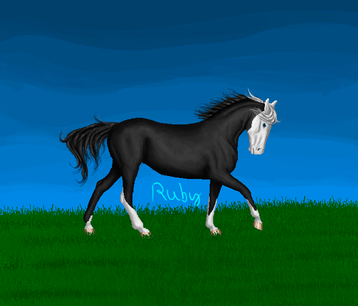 Trotting Horse Pixel