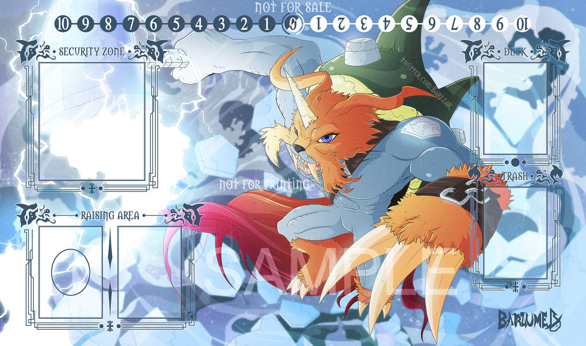 Commission 16 Digimon Card Game Playmat! by Barlu on DeviantArt