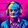 HellsSweetKiss bill murray in a comic vector retro