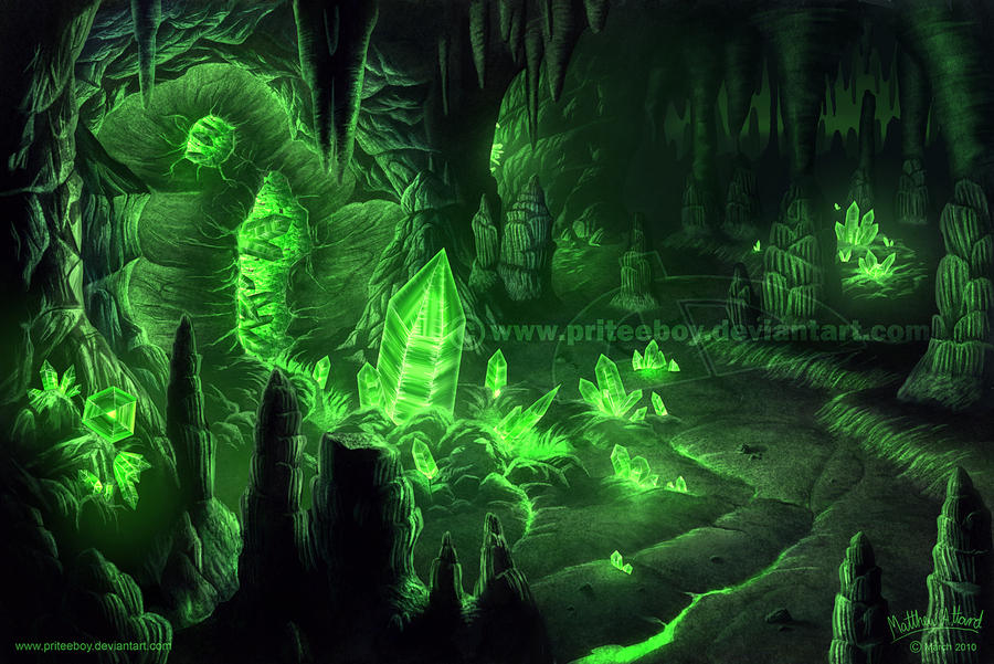 Commission - Green Gem Grotto