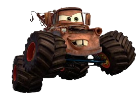 Cars monster top truck mater